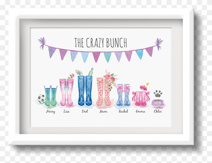 869x654 Family And Welly Boot Prints Illustration, Bottle, Advertisement, Poster HD PNG Download