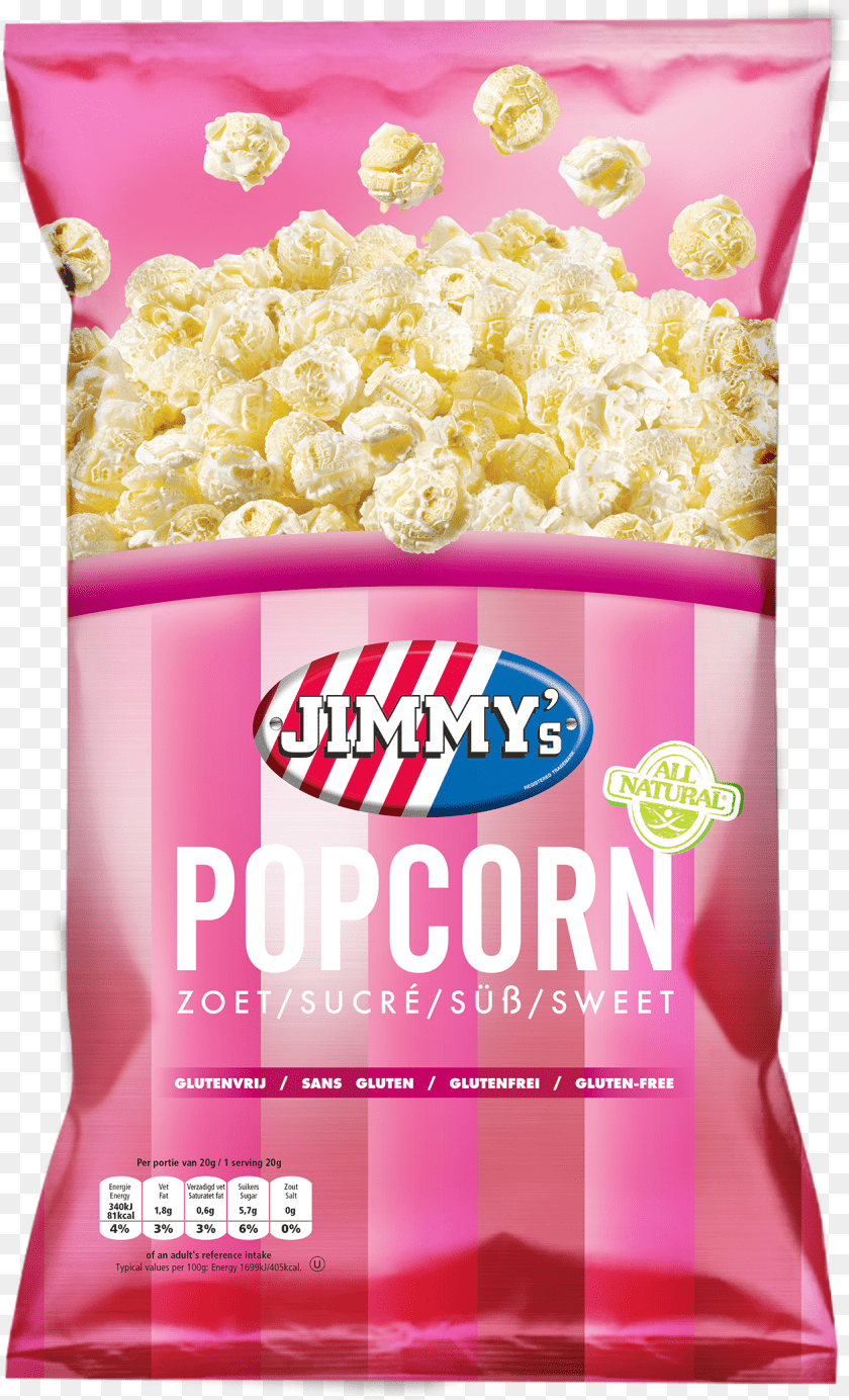 1257x2071 Family Bag Sweet Popcorn Jimmy39s Popcorn Sweet, Food, Snack Sticker PNG