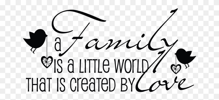 668x324 Family Created By Love Costa Farms, Text, Handwriting, Signature HD PNG Download