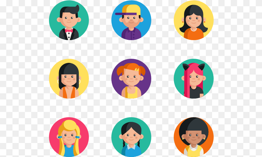 Family Flat Icon, Baby, Person, People, Face Sticker PNG