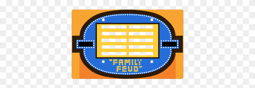 370x231 Family Gameshow Familyfeud Feud Blank Old Family Feud Board Game, Text, Outdoors, City HD PNG Download