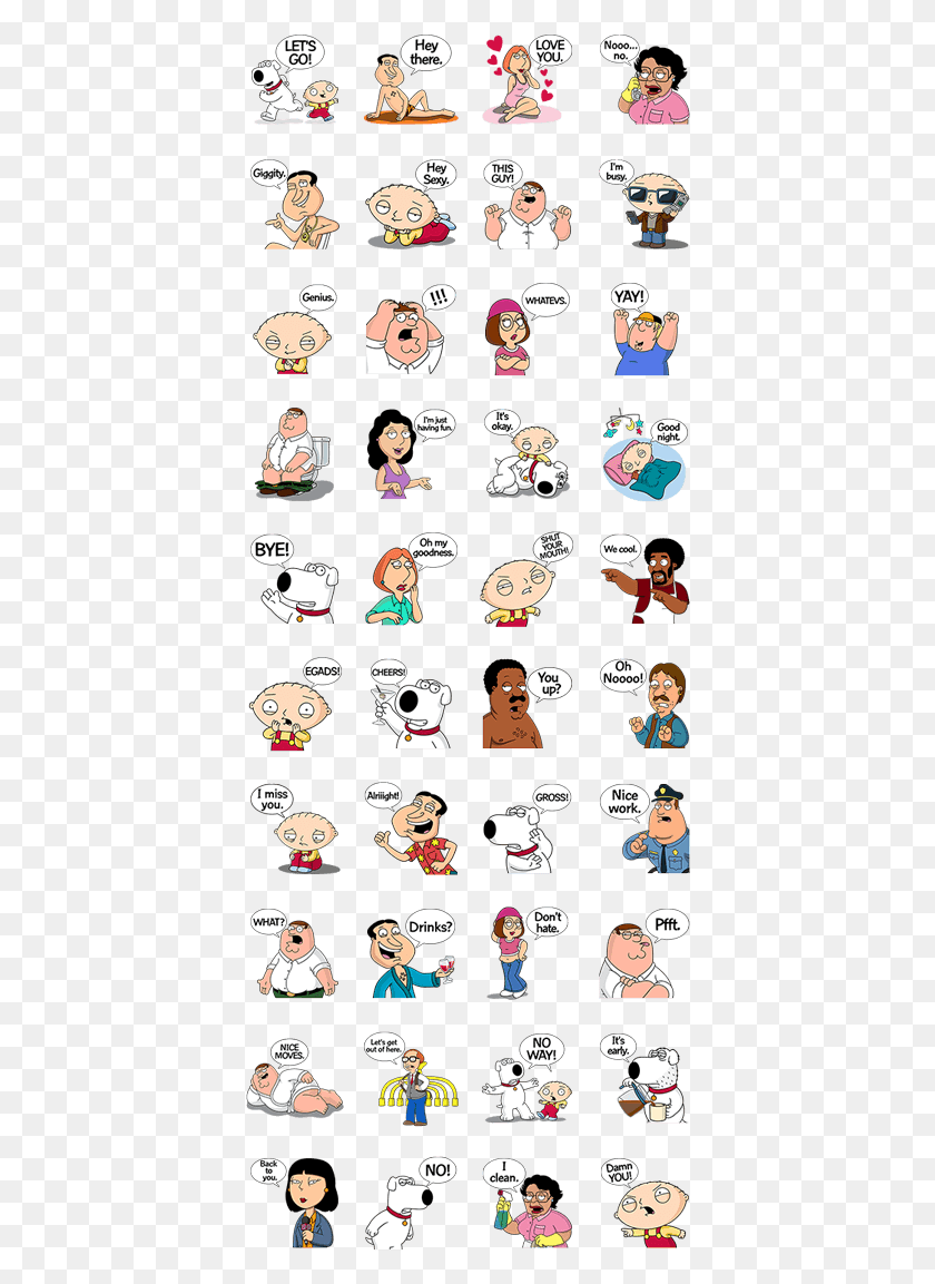 400x1093 Descargar Png / Family Guy Family Guy Planner Stickers, Comics, Libro, Persona Hd Png