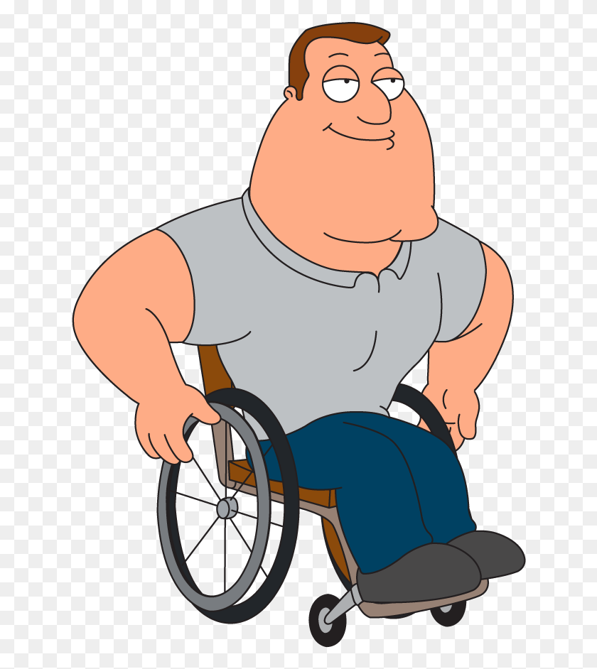 640x882 Family Guy Picture Joe Swanson Transparent, Chair, Furniture, Person HD PNG Download
