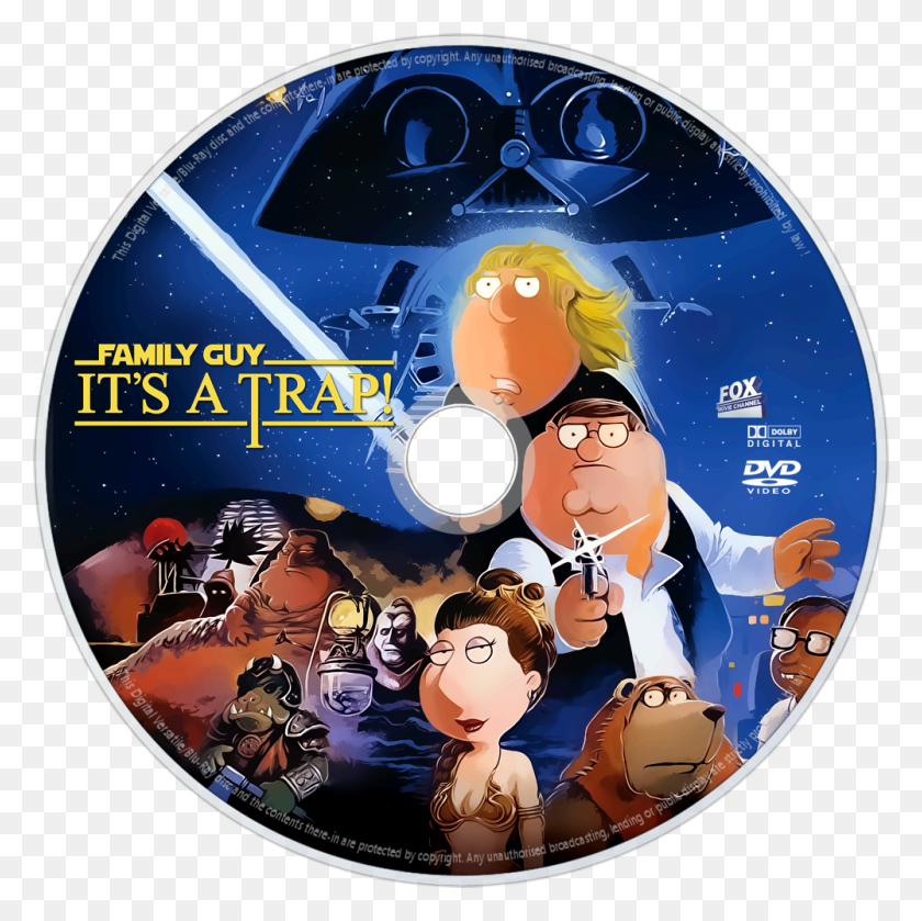 1000x1000 Family Guy Presents Its A Trap Family Guy, Disk, Dvd, Person HD PNG Download