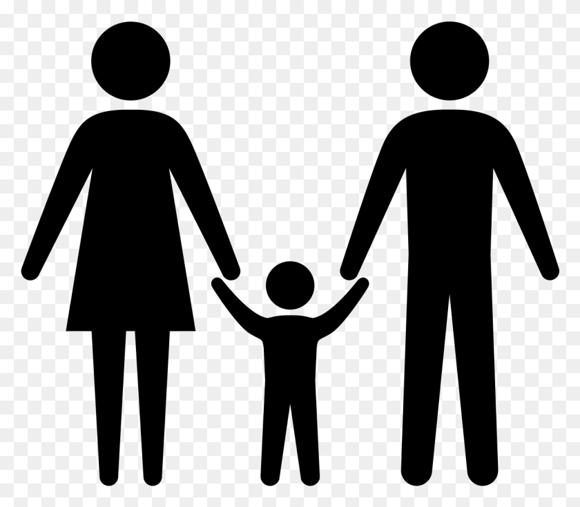 1201x1039 Family Holding Hands Silhouette Family Holding Hands Silhouette, Gray, World Of Warcraft HD PNG Download