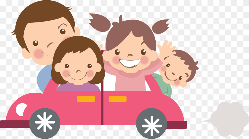 1920x1077 Family Is Out For A Drive Clipart, Face, Head, Person, Baby PNG