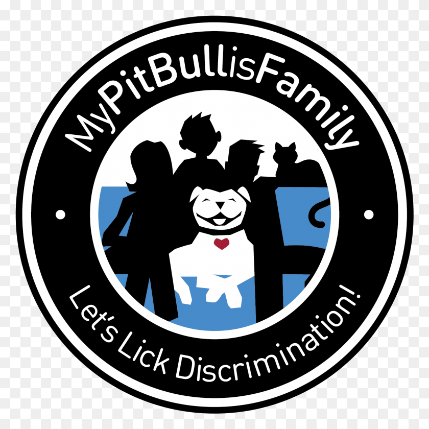 1513x1513 Family Round Sticker National Pitbull Awareness Day 2016, Label, Text, Logo HD PNG Download