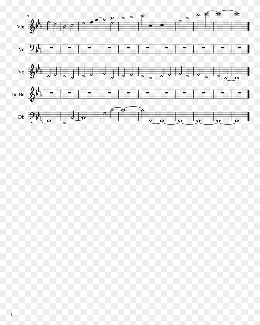 773x992 Family Sheet Music Composed By Austin Wintory 2 Of Hunnybee Unknown Mortal Orchestra Piano, Gray, World Of Warcraft HD PNG Download
