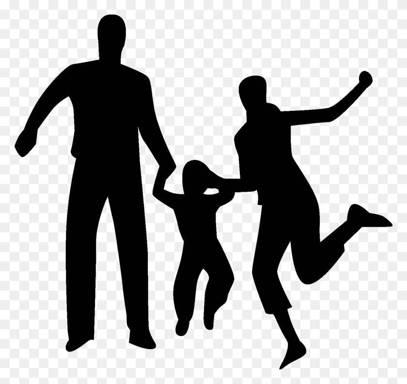 1446x1360 Family Silhouettes02 Vector Family Vector, Person, Human, People HD PNG Download