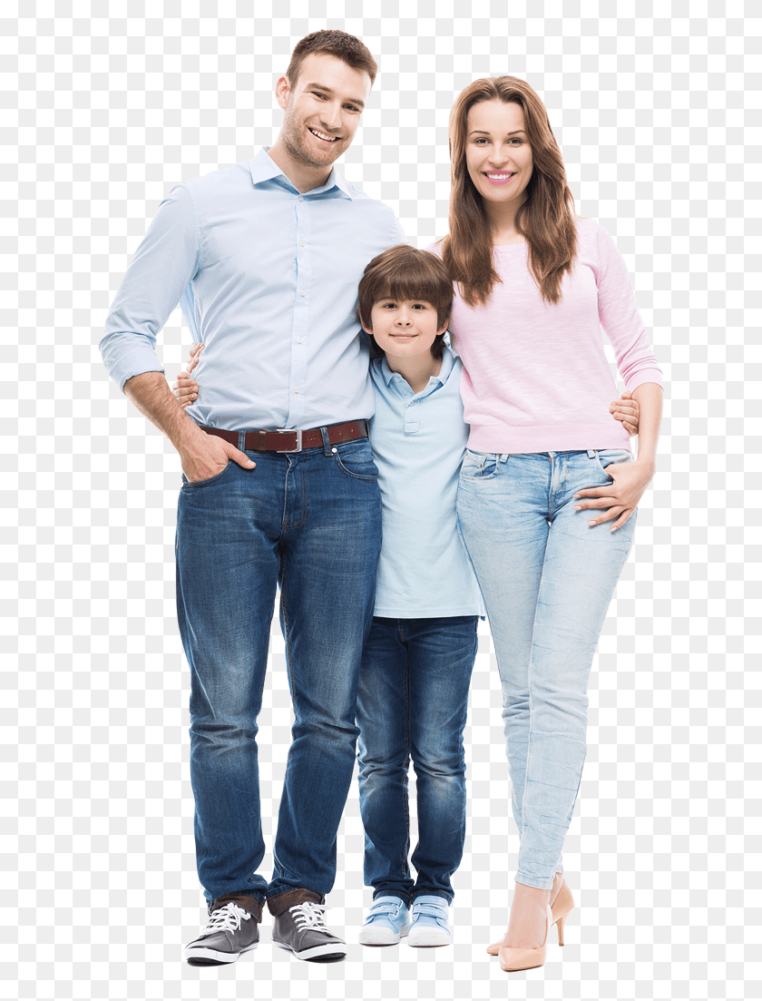 627x1043 Family Standing Family Standing, Pants, Clothing, Apparel HD PNG Download