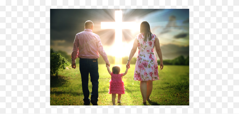492x341 Family Walking To Cross, Person, Human, People HD PNG Download