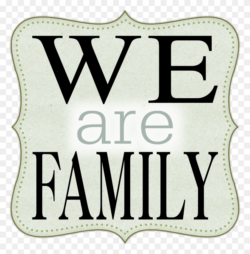1569x1600 Family Word Clipart We Are Family Name, Label, Text, Logo HD PNG Download