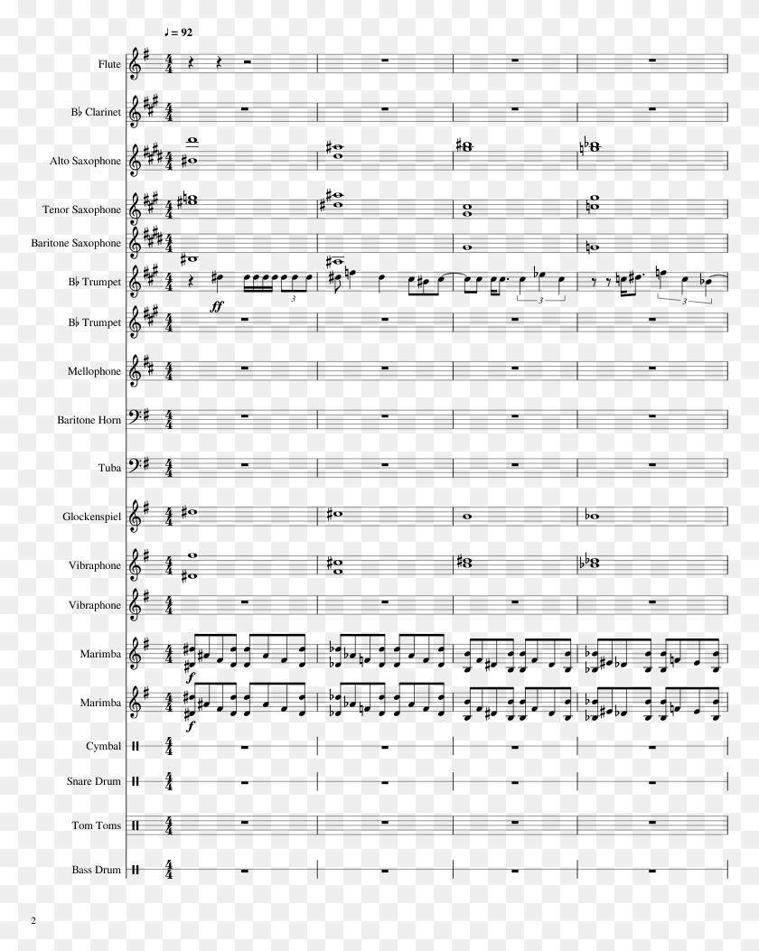 773x993 Famous Sheet Music Composed By Kanye West Arr Feel It Still For Saxophone, Gray, World Of Warcraft HD PNG Download
