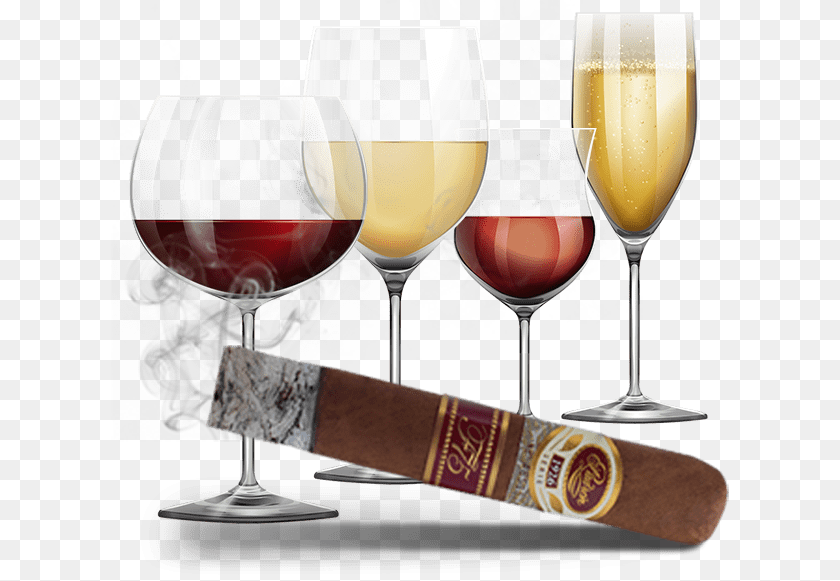 618x581 Famous Smoke Shop Wine And Cigar, Alcohol, Beverage, Glass, Liquor Transparent PNG