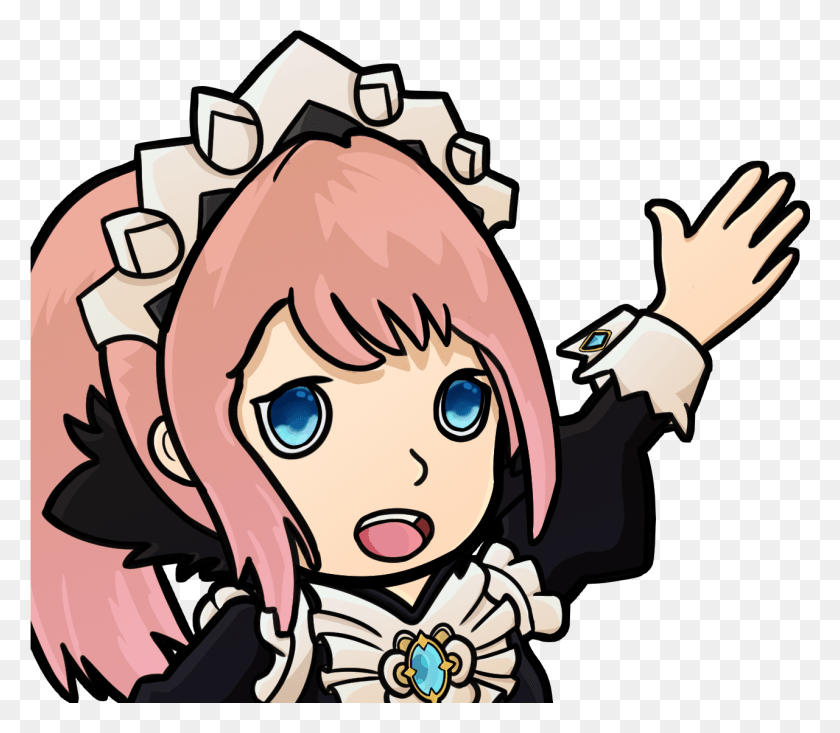 1281x1106 Fan Art Greetings From Best Maid Fire Emblem Discord Emotes, Toy, Doll, Comics HD PNG Download