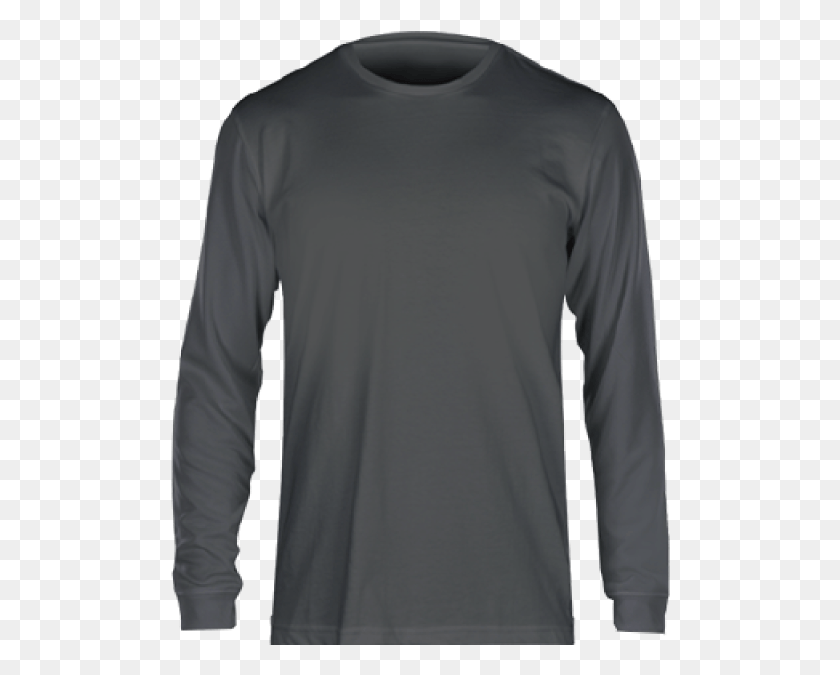 500x615 Fan Cloth Long Sleeve Tee Graphite Long Sleeved T Shirt, Clothing, Apparel, Long Sleeve HD PNG Download