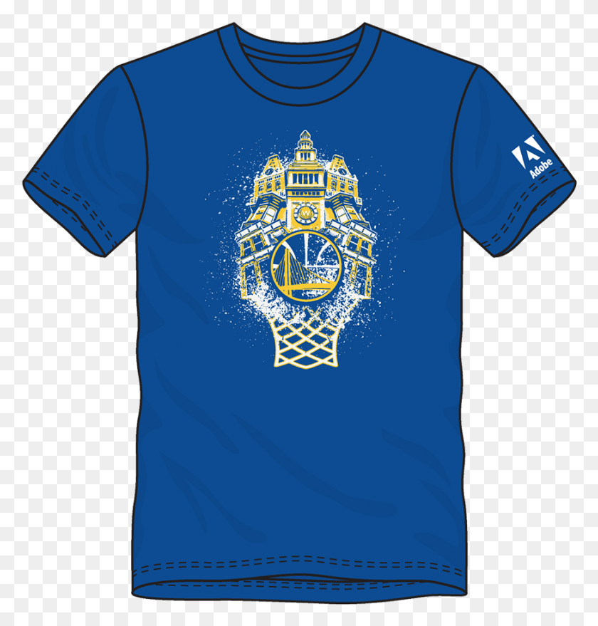 871x915 Fan Night 2015 Golden State Warriors Golden State Shirt Design, Clothing, Apparel, T-shirt HD PNG Download