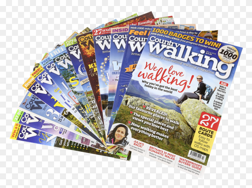 976x713 Fan Of Mags Landscape Country Walking Magazine, Persona, Humano, Cartel Hd Png