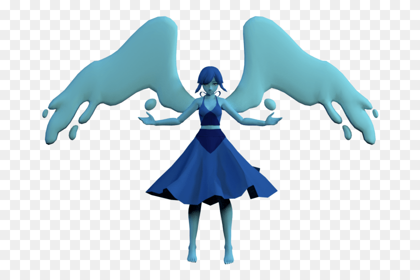 676x500 Fanarthere Is A Lil Render Of Lapis Lazuli Lapis Mmd Steven Universe, Figurine, Person, Human HD PNG Download
