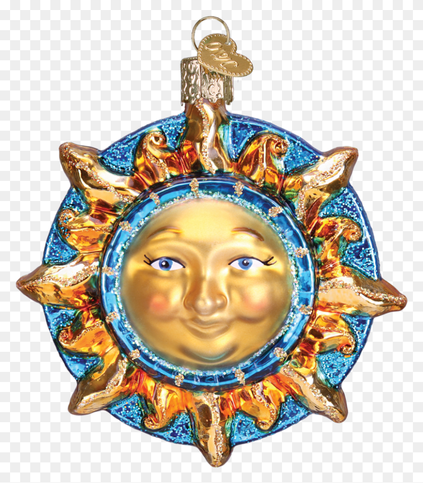 805x930 Fanciful Sun Ornament Locket, Figurine, Accessories, Accessory Descargar Hd Png