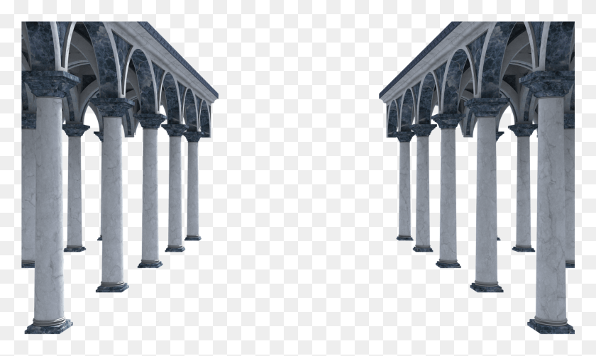 1981x1123 Fancy Arch Pillars 2 Column, Building, Architecture, Pillar HD PNG Download
