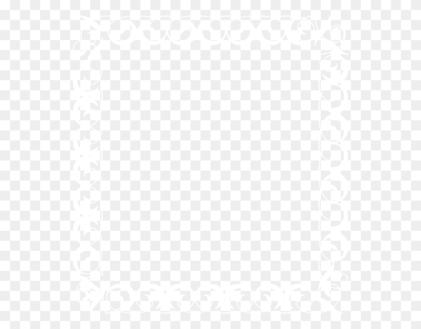 552x596 Fancy Border White, Texture, White Board, Text HD PNG Download
