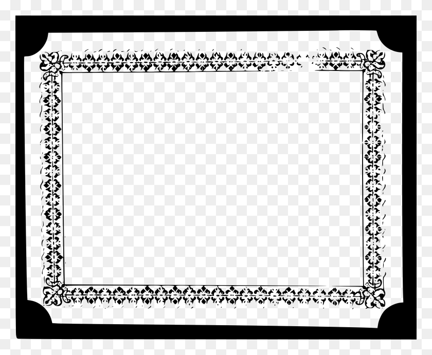 2400x1942 Fancy Borders For Word Documents Seivo Clipart Best Border Official, Gray, World Of Warcraft HD PNG Download