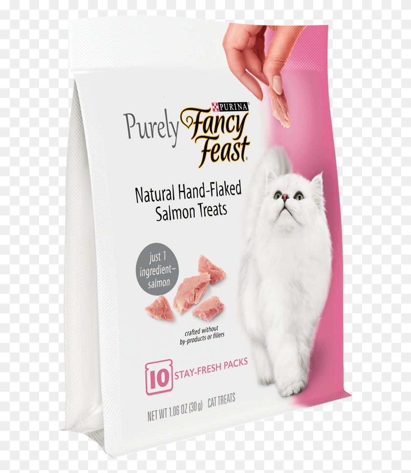 598x906 Fancy Feast Purely Natural Salmon Cat Treats Fancy Feast Salmon Treats, Pet, Mammal, Animal HD PNG Download