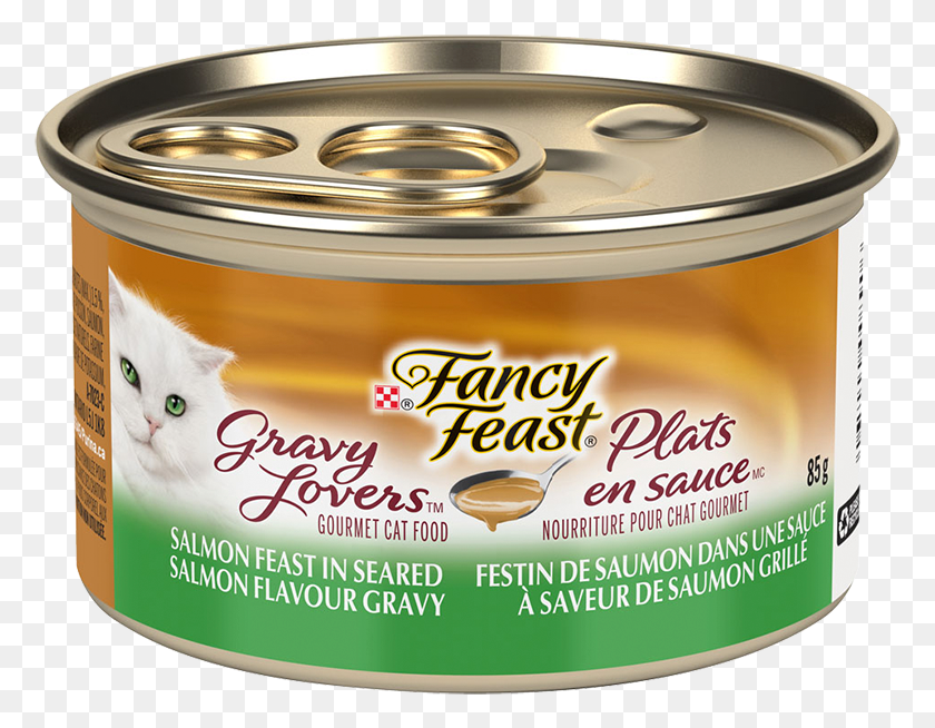 779x594 Fancy Feast Wet Cat Gravy Lovers Salmon Feast Royal Canin Digest Чувствительный Влажный Корм Для Кошек, Консервы, Банка, Алюминий Png Скачать