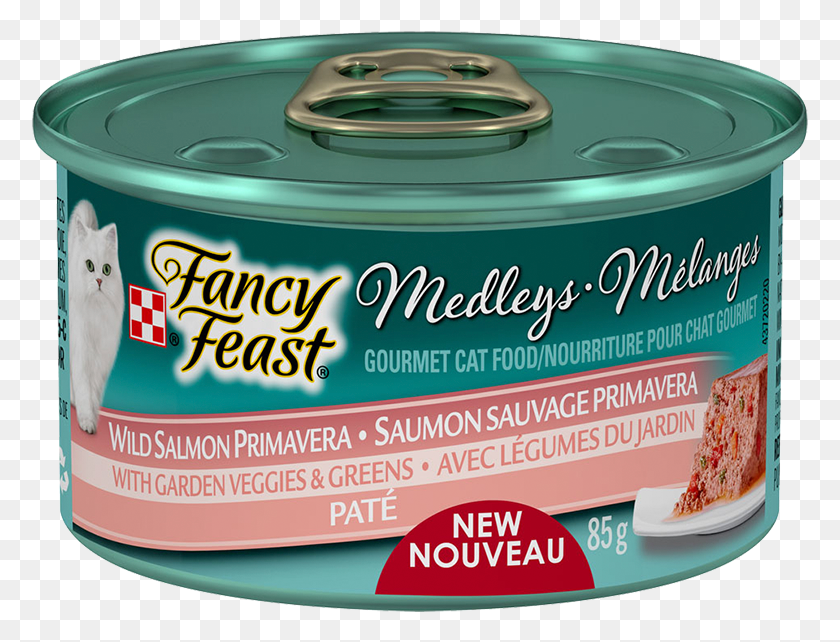 777x582 Fancy Feast Wet Cat Medleys Pate Wild Salmon Fancy Feast Medleys, Tin, Canned Goods, Can HD PNG Download
