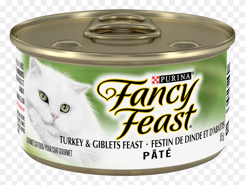 777x574 Fancy Feast Wet Cat Pate Turkey Giblets Feast Cat, Canned Goods, Can, Aluminium HD PNG Download