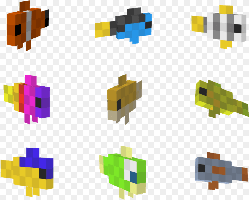 950x764 Fancy Fish Mod 2 Minecraft Fish Tropical, Bulldozer, Machine PNG