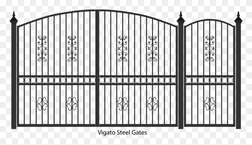991x537 Fancy Gate Transparent Image Century Park, Fence, Prison HD PNG Download
