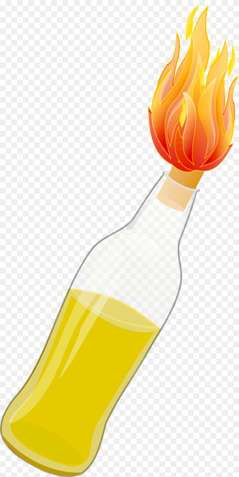 Fancy Molotov Cocktail Clipart, Light Transparent PNG