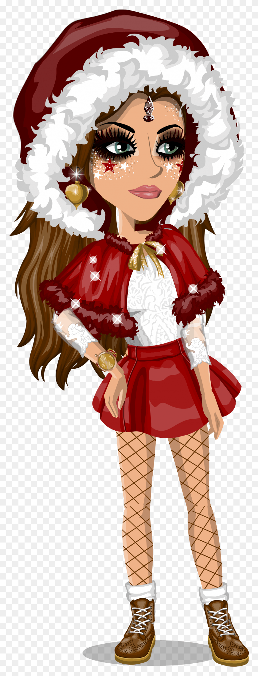 1621x4433 Fancy Red Christmas User, Costume, Person, Human HD PNG Download