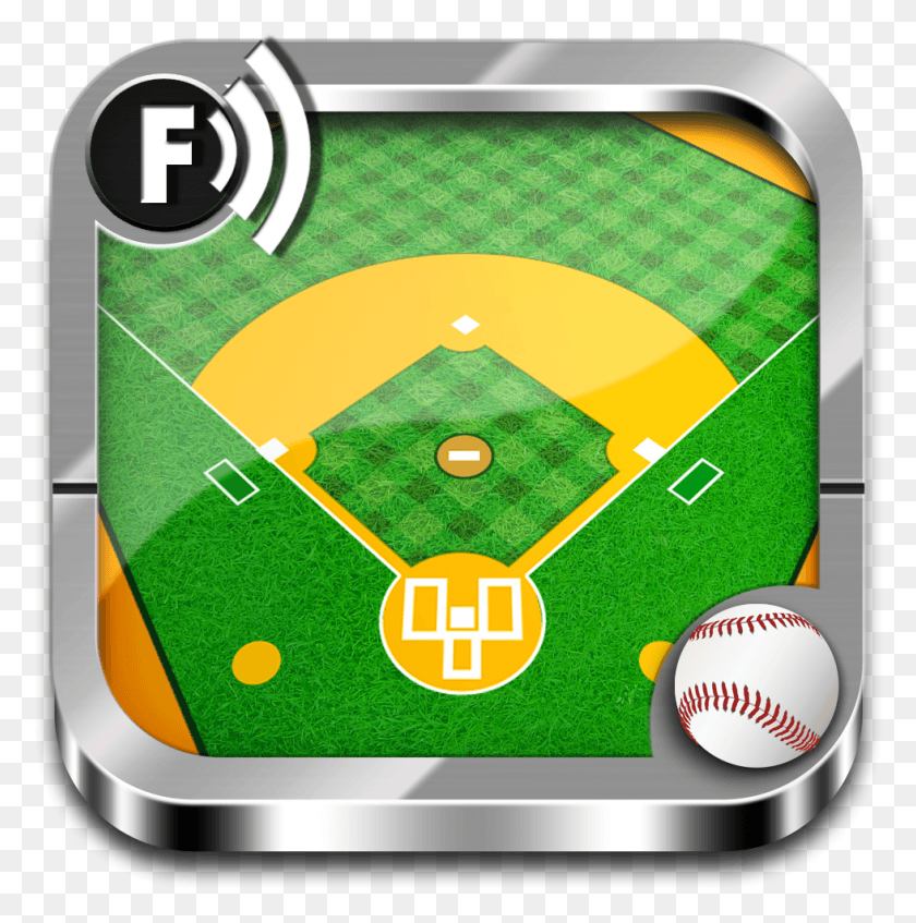 979x988 Fanstanz Baseball Icon Flat Baseball Field, Field, Grass, Plant HD PNG Download