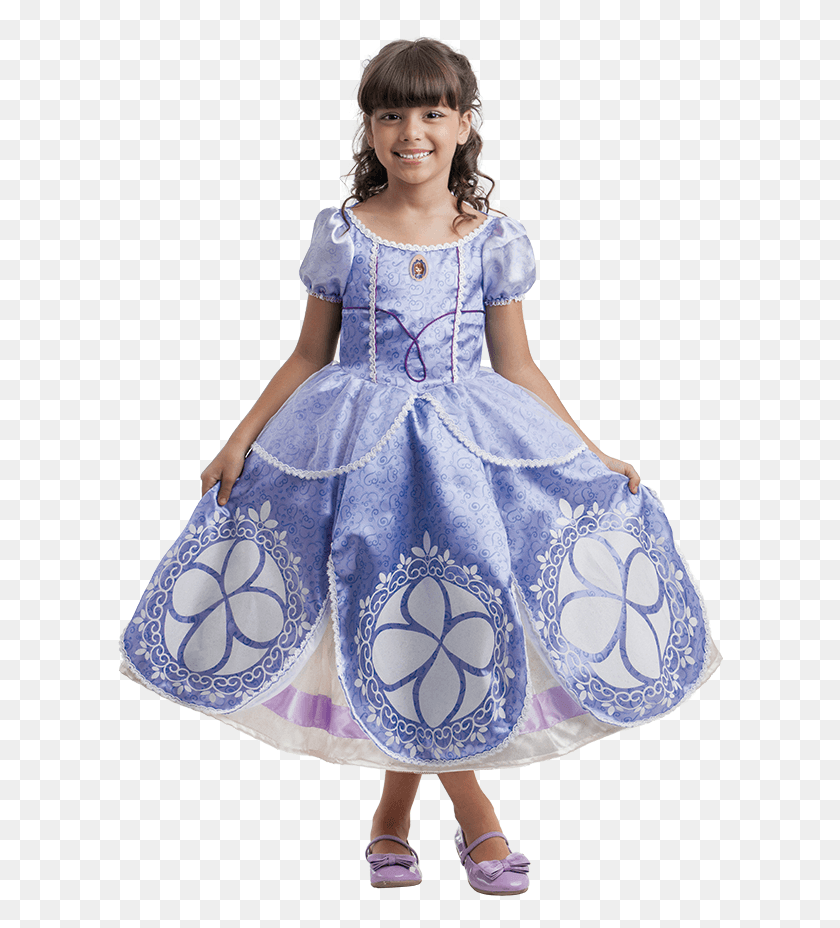 607x868 Fantasia Luxo Sofia Full Fantasia Das Princesas Da Disney, Dress, Clothing, Apparel HD PNG Download