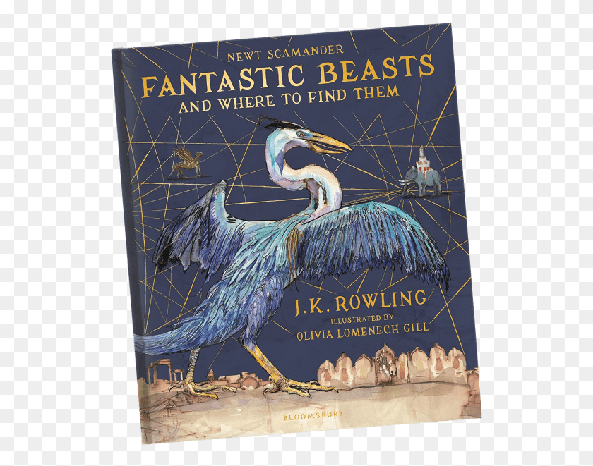 528x601 Fantastic Beasts And Where To Find Them Cover Harry Potter And Goblet Of Fire Jim Kay, Bird, Animal, Advertisement HD PNG Download