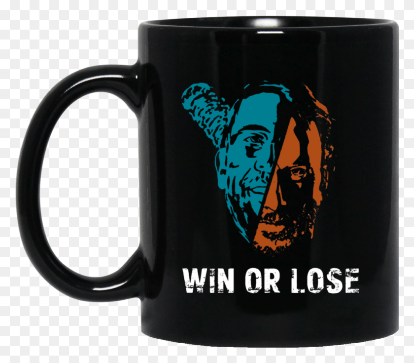 1016x880 Fantastic The Walking Dead Negan Rick Grimes Mug Win, Coffee Cup, Cup, Latte HD PNG Download