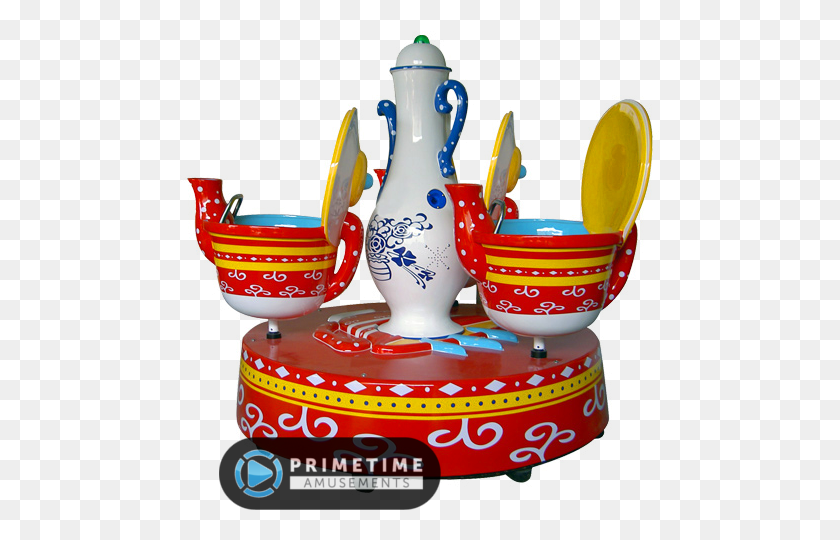 481x480 Fantasy Coffee Cups Carousel Ride Teacup Kiddie Ride, Porcelain, Pottery HD PNG Download