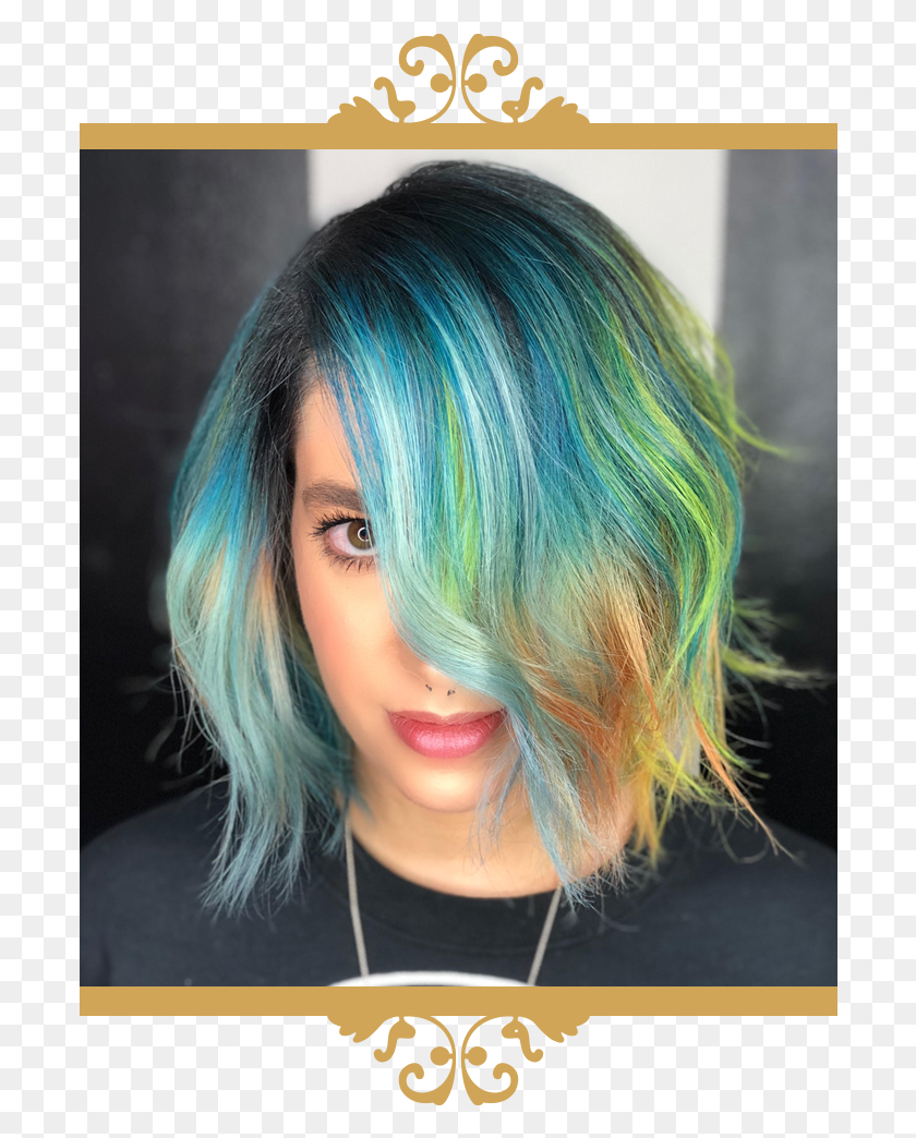 696x984 Fantasy Color 2 Color, Hair, Person, Human HD PNG Download