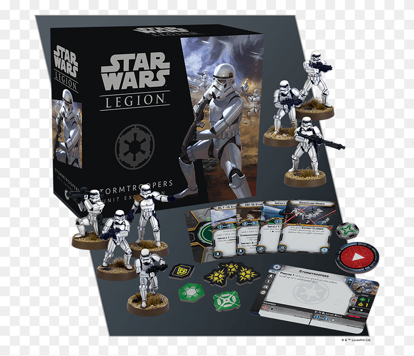 700x661 Fantasy Flight Has Posted Up A Preview Of The Stormtrooper Star Wars Legion Stormtroopers Unit Expansion, Robot, Toy, Person HD PNG Download
