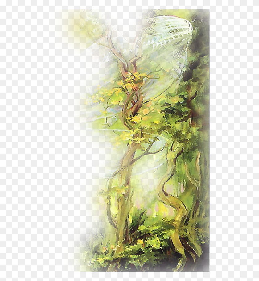 523x851 Фэнтези К Иллюстрация, Растение, Дерево, Растительность Hd Png Скачать