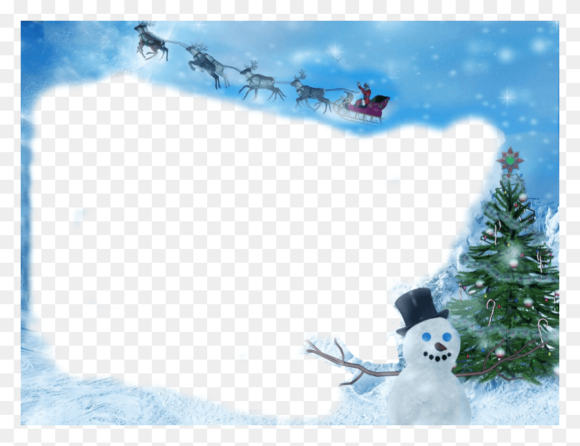 1024x768 Fantasy Winter Frame Winter Frame, Nature, Outdoors, Snow HD PNG Download