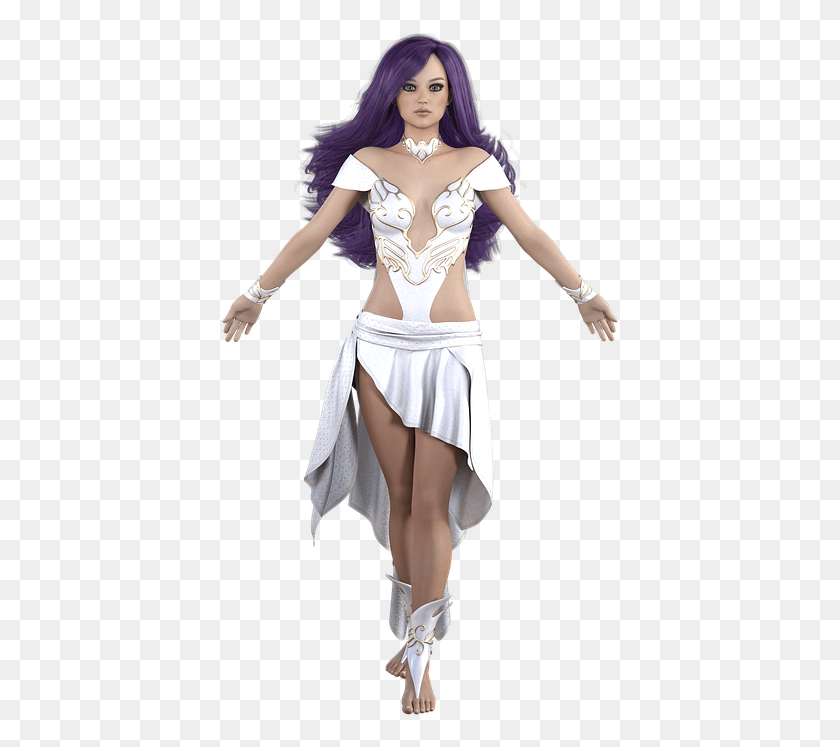 403x687 Fantasy Women Female 3d Character Model Pose Cosplay, Costume, Person, Human HD PNG Download