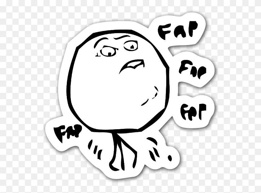 570x563 Fap Fap Fap Sticker Fap Fap Fap Meme, Stencil HD PNG Download