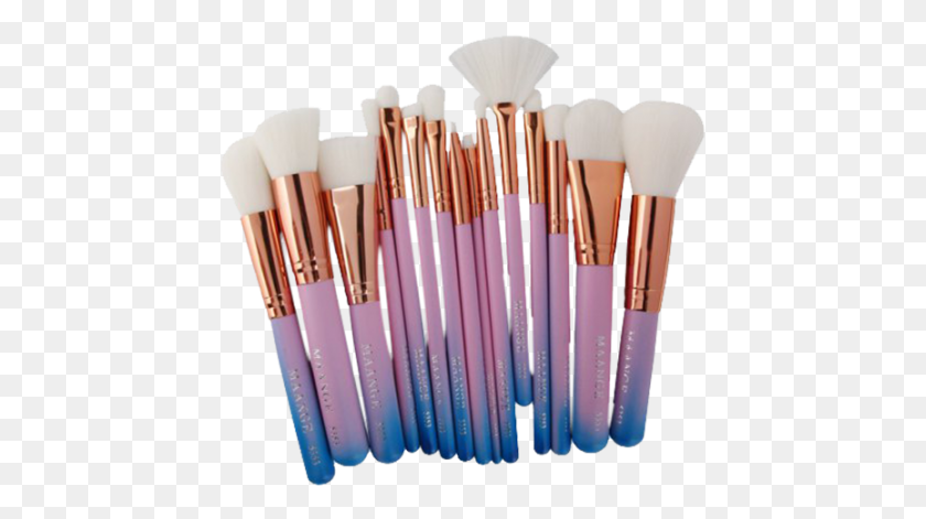 441x411 Faq Blue And Pink Makeup Brushes, Brush, Tool, Cosmetics HD PNG Download