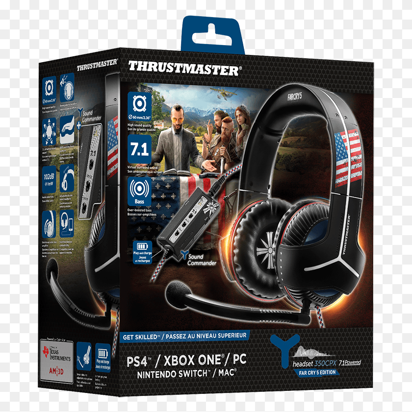 687x781 Far Cry 5 Y 350cpx Limited Edition Gaming Headset Far Cry 5 Headset, Person, Human, Electronics HD PNG Download