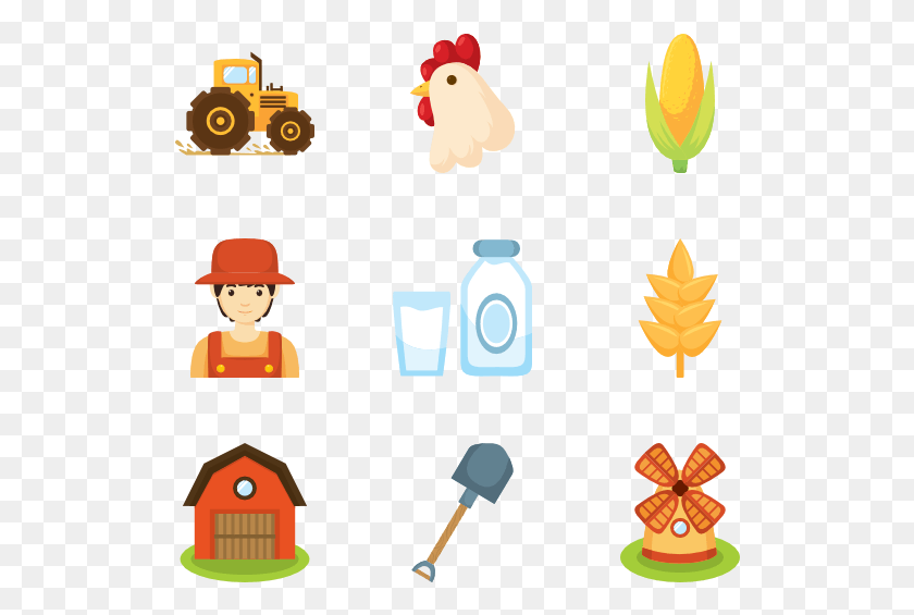 520x505 Farm Element Collection, Beverage, Drink, Milk HD PNG Download