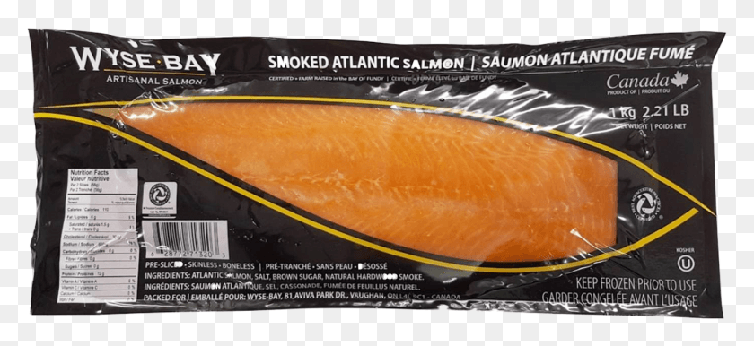 1387x580 Farmed In The Bay Of Fundy Smoked Locally At A New Smoked Salmon Packaged, Fish, Animal, Sea Life HD PNG Download